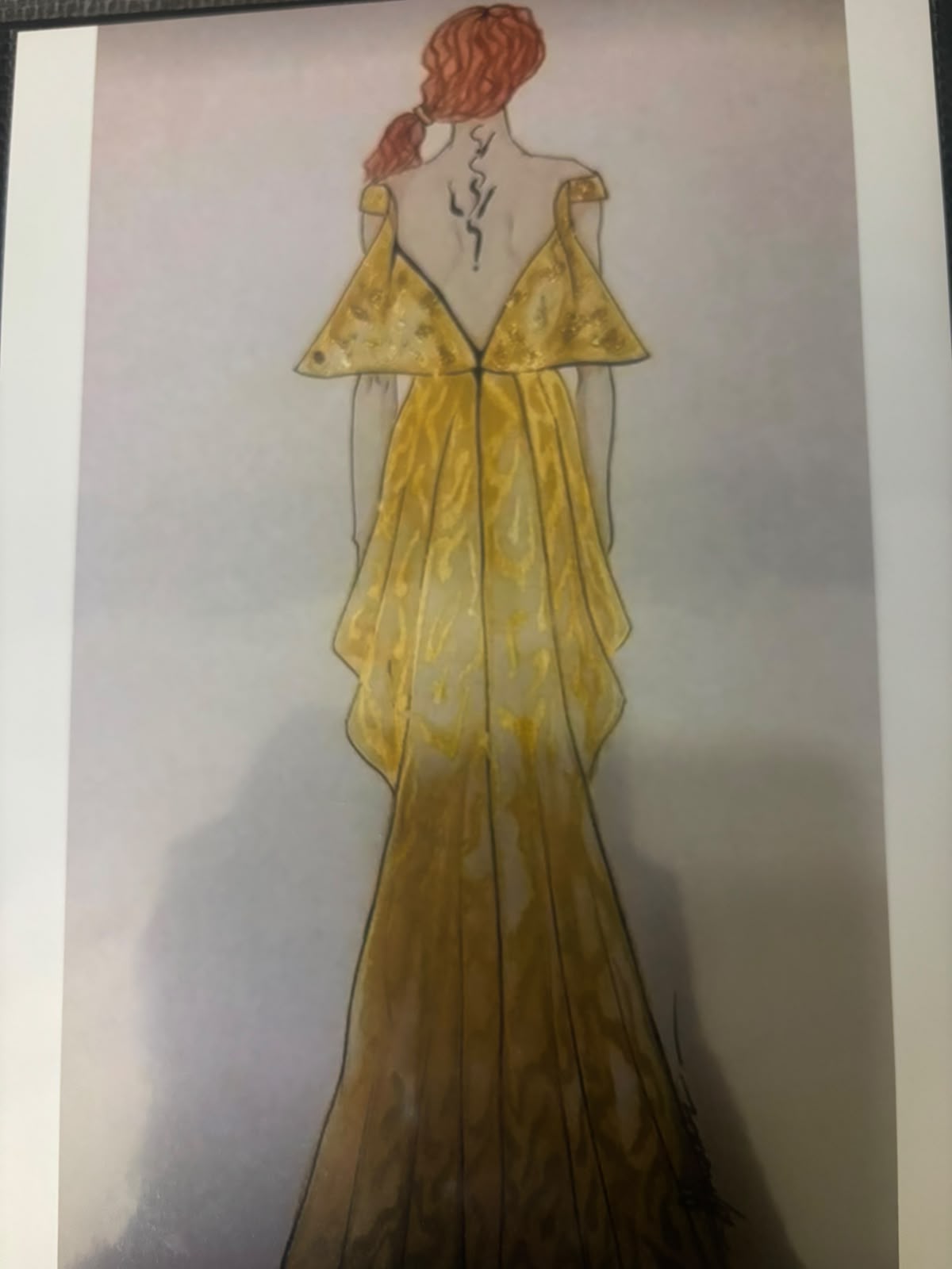 Bozzetto originale — 'Oro Fluido'